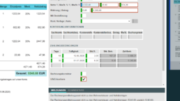 Automatische Datenextraktion und Kontrolle, Screenshot aus smart INVOICE