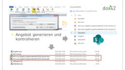 Übersicht Dox42 Angebote automatisch generieren