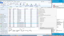 Screenshot Dokumentenaktionen in der Übersicht Connect