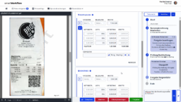 Screenshot aus smartWorkflow für flexible Freigabeprozesse: Netto und Brutto Beträge